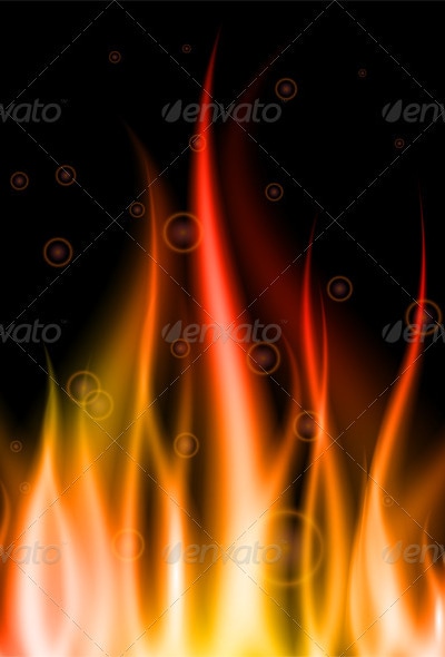 Fire Background, Vectors | GraphicRiver