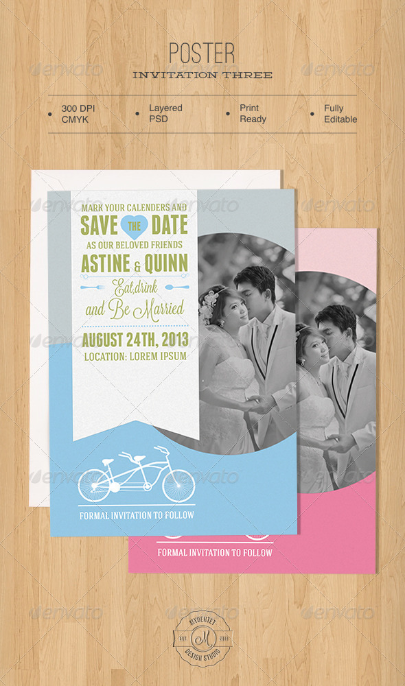 Poster Invitation Three, Print Templates | GraphicRiver