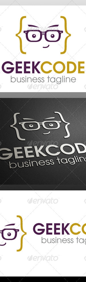 Geek Code Logo Template, Logo Templates | GraphicRiver