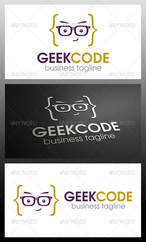 Geek Code Logo Template, Logo Templates | GraphicRiver