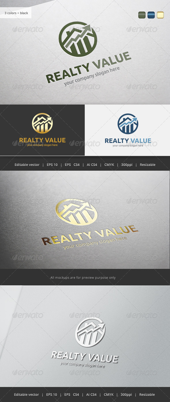 Realty Value Crest, Logo Templates | GraphicRiver