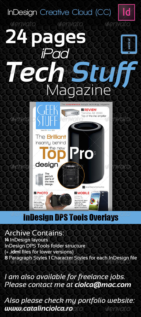24 Pages iPad Tech Stuff Magazine, ePublishing | GraphicRiver