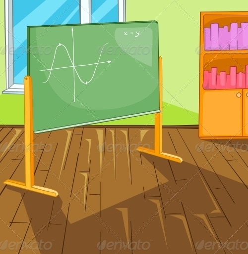 Classroom Cartoon, Vectors | GraphicRiver