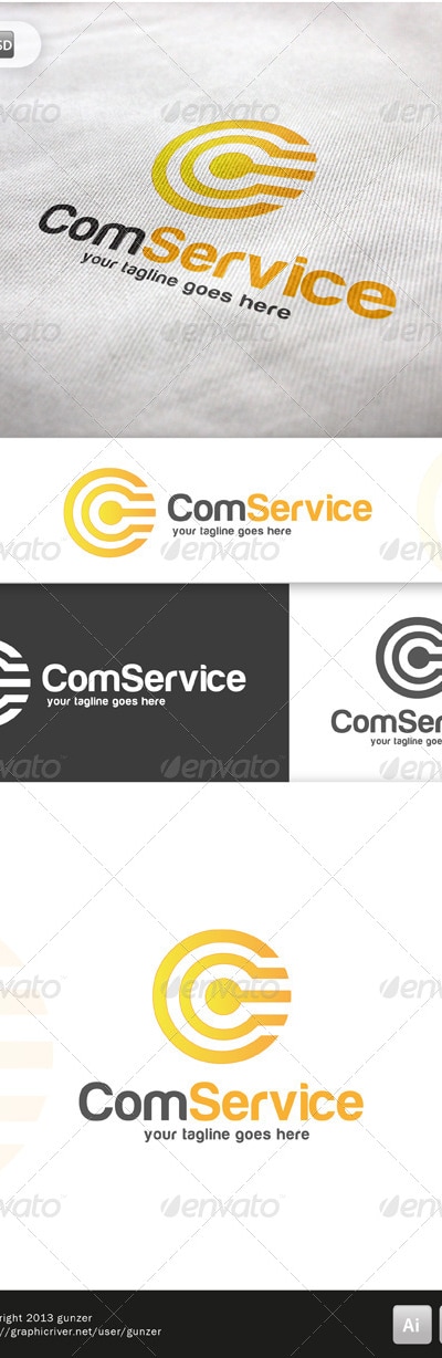 Com Service Logo, Logo Templates | GraphicRiver