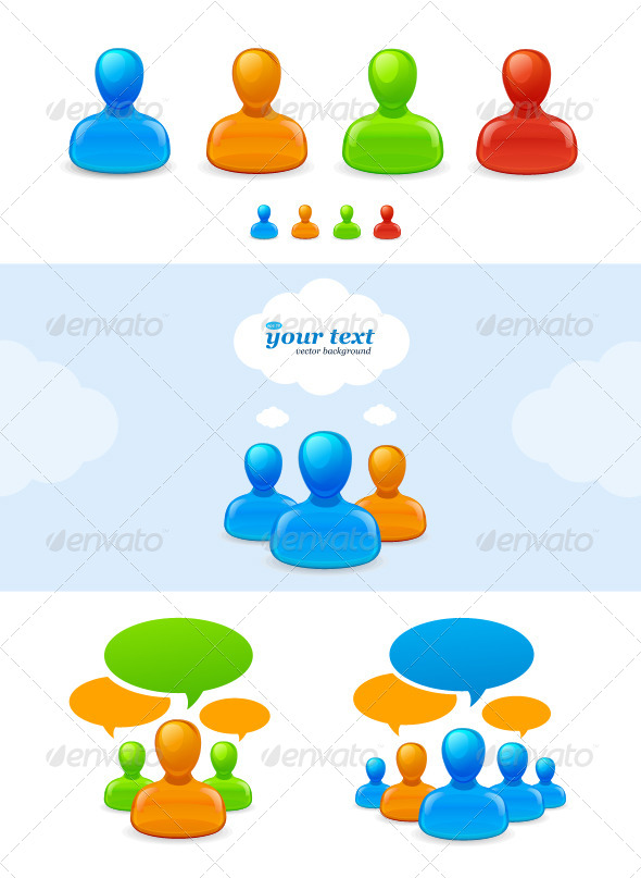 Human Icon Set, Vectors | GraphicRiver