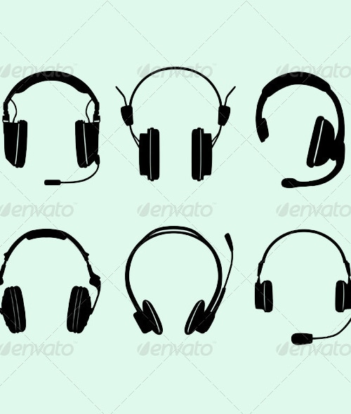 Headphones, Vectors | GraphicRiver
