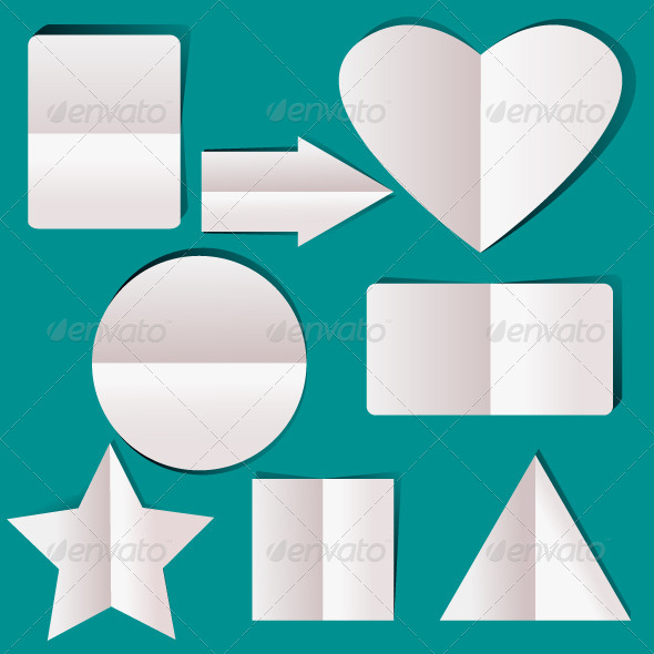 Geometric Paper Elements, Vectors | GraphicRiver
