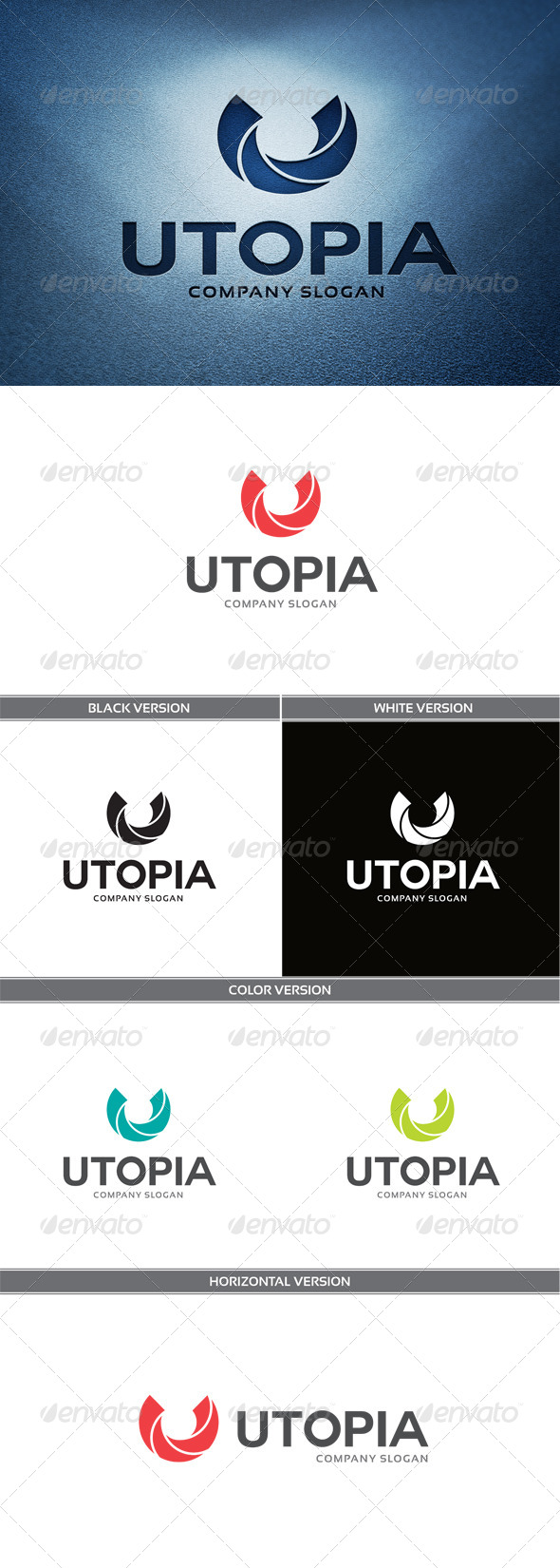 Utopia Logo, Logo Templates | GraphicRiver