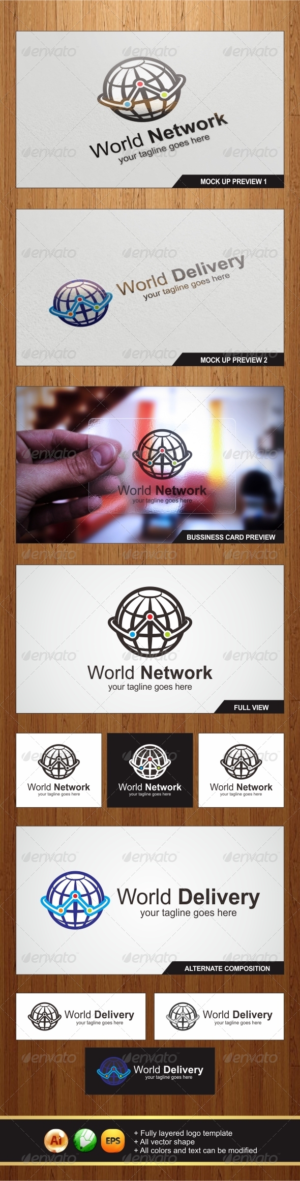 World Logo, Logo Templates | GraphicRiver