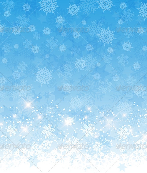 Snowflake Background, Vectors | GraphicRiver