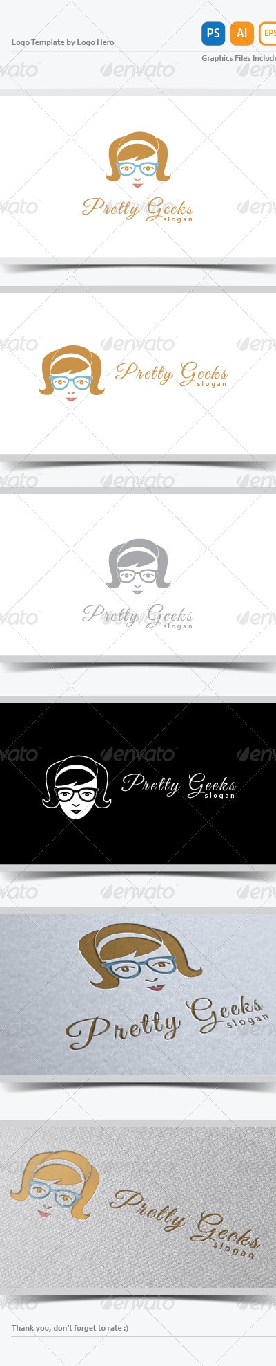 Pretty Geeks Logo Template, Logo Templates | GraphicRiver