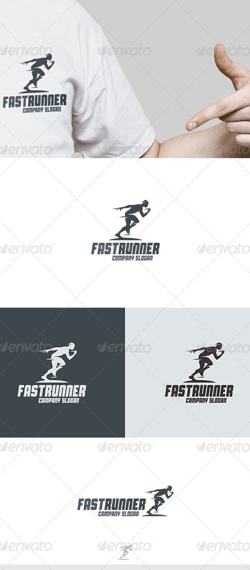 Fast Runner Logo, Logo Templates | GraphicRiver