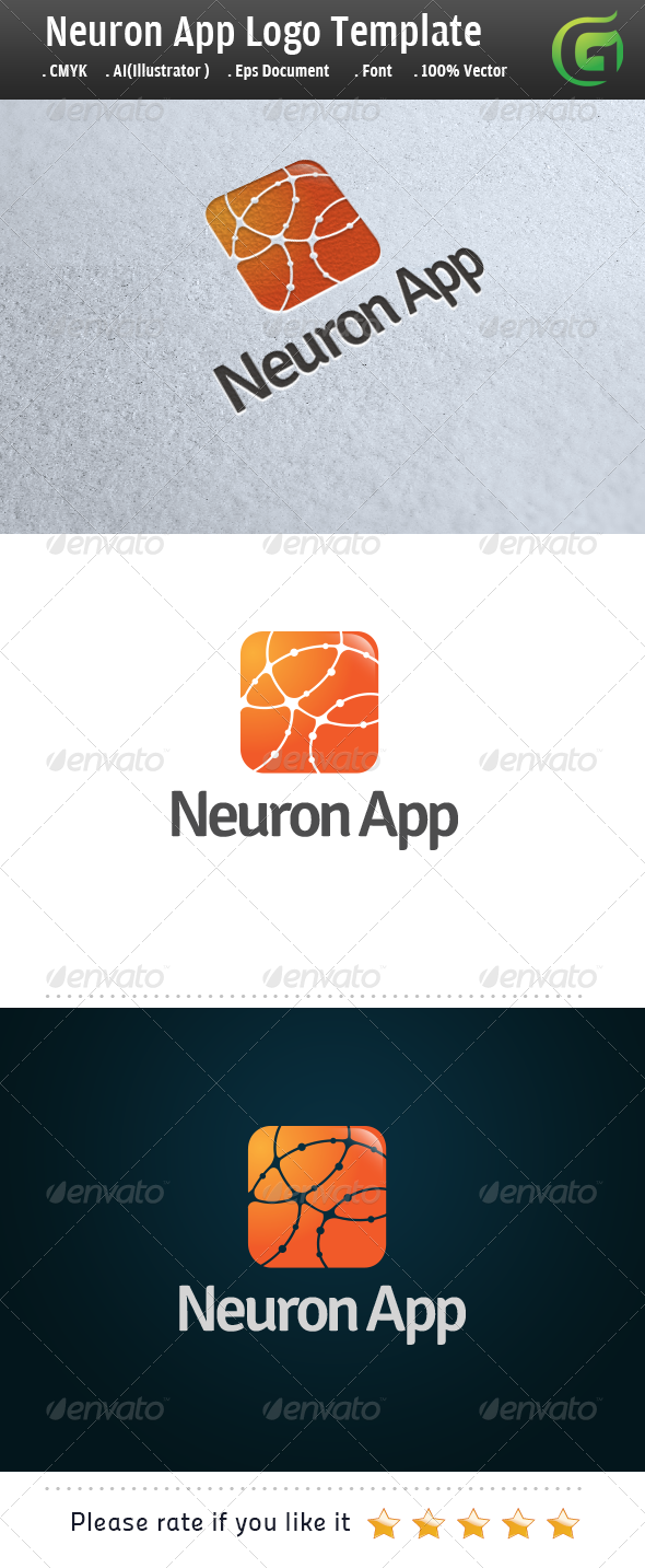 Neuron App, Logo Templates | GraphicRiver