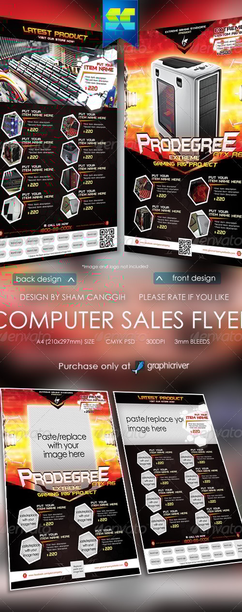 Extreme Computer Sales Flyer, Print Templates | GraphicRiver