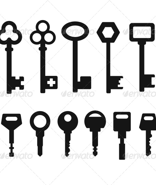Keys Icons, Vectors | GraphicRiver