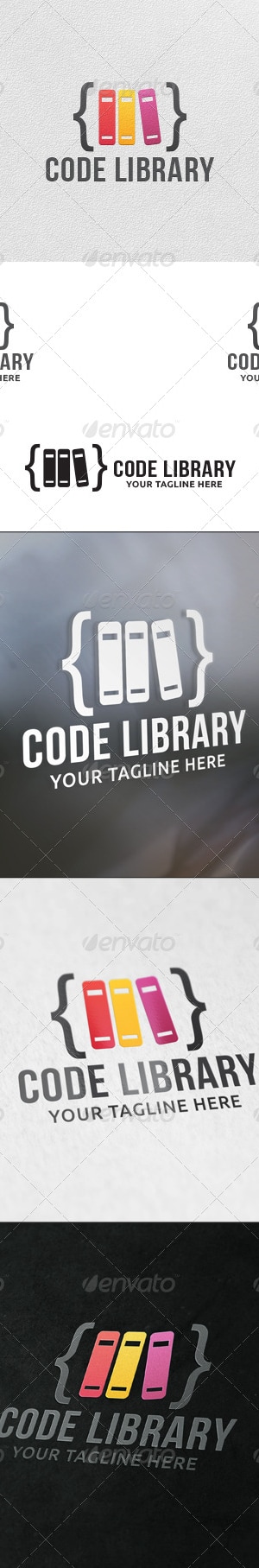 Code Library - Logo Template, Logo Templates | GraphicRiver