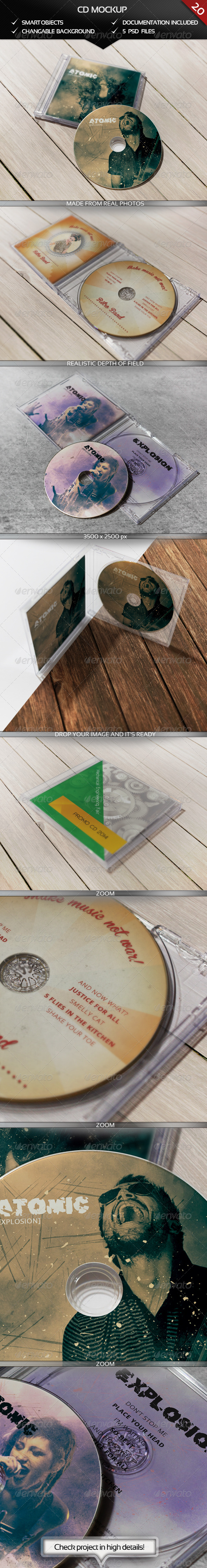 CD Realistic Mockup, Graphics | GraphicRiver