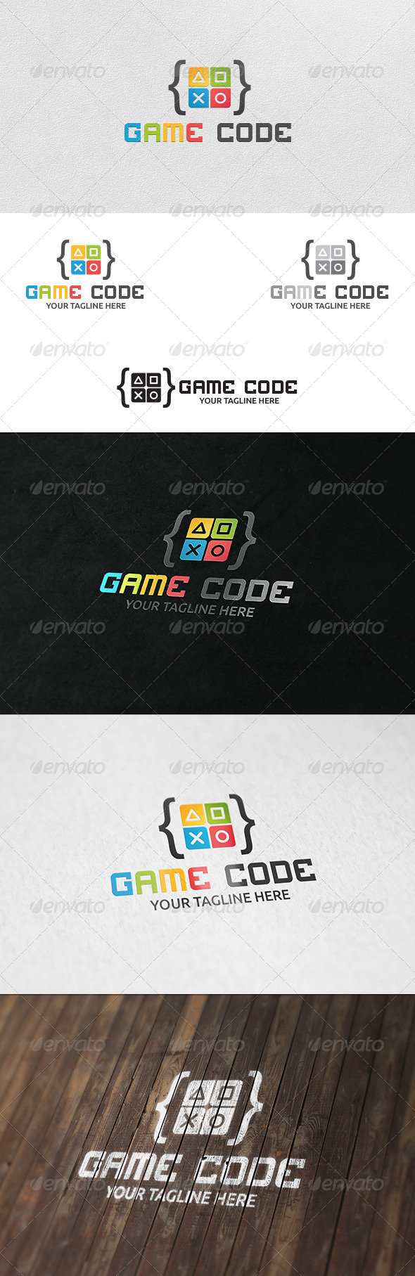 Game Code - Logo Template, Logo Templates | GraphicRiver