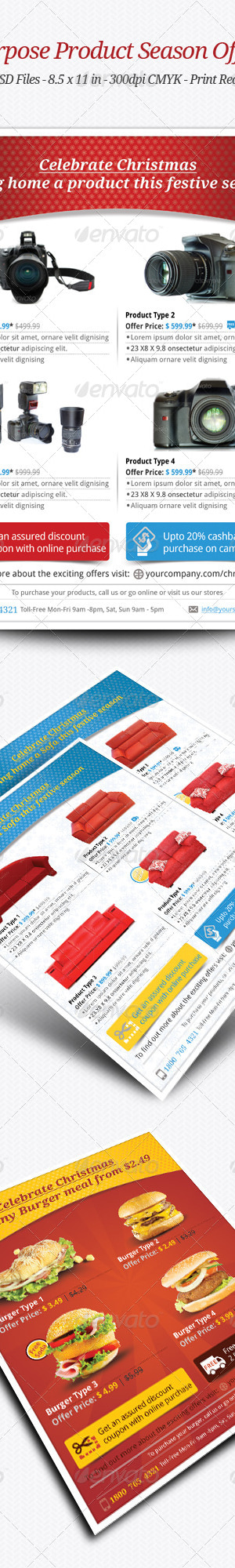 Multipurpose Product Season Offer Flyer, Print Templates | GraphicRiver