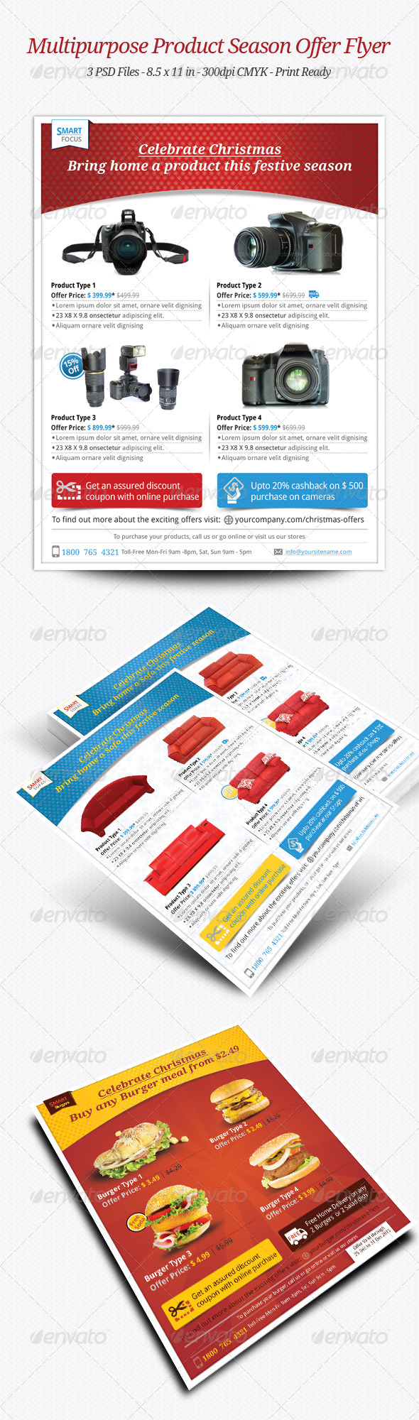 Multipurpose Product Season Offer Flyer, Print Templates | GraphicRiver