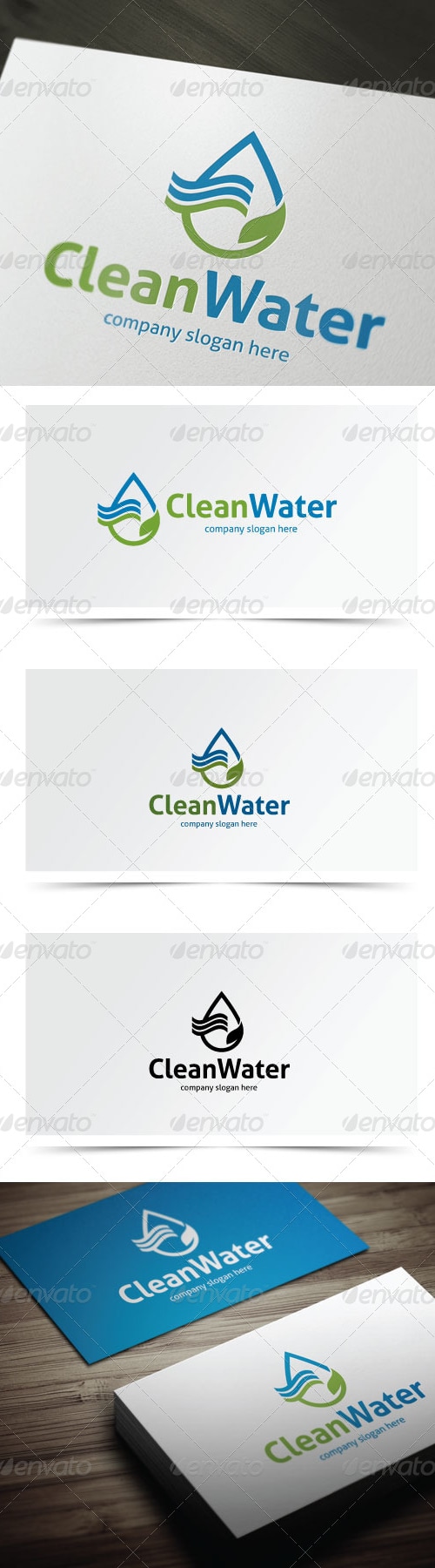 Clean Water, Logo Templates | GraphicRiver