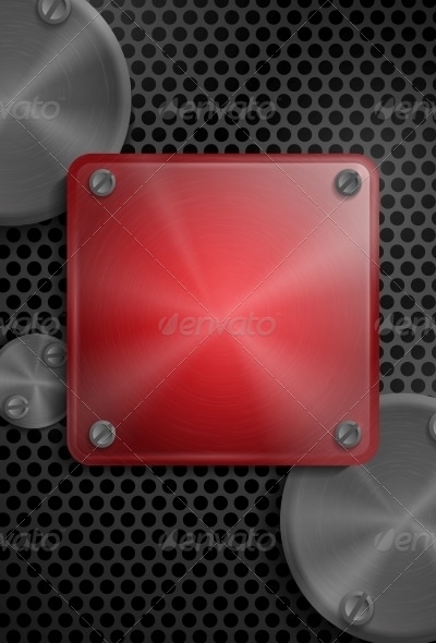 Abstract Technology Metal Texture Button, Vectors | GraphicRiver