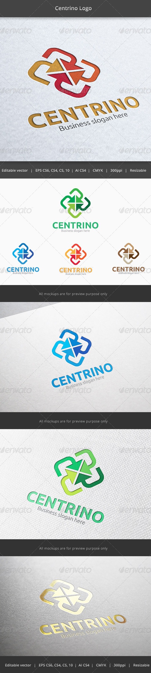 Centrino Center Logo, Logo Templates | GraphicRiver