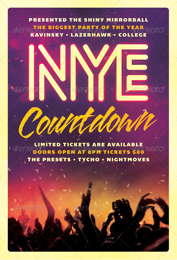 Countdown - New Years Eve Flyer, Print Templates | GraphicRiver