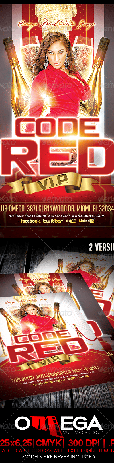 Code Red V.I.P., Print Templates | GraphicRiver