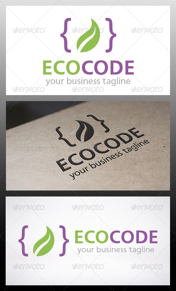Eco Code Logo, Logo Templates | GraphicRiver