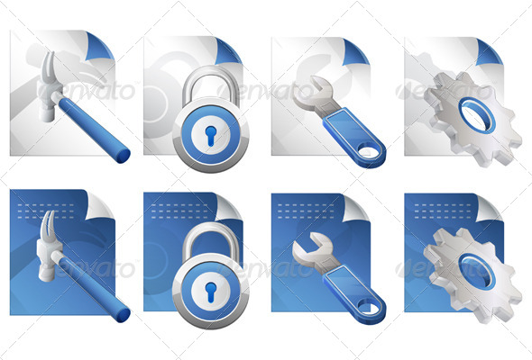 File Icon Set, Vectors | GraphicRiver