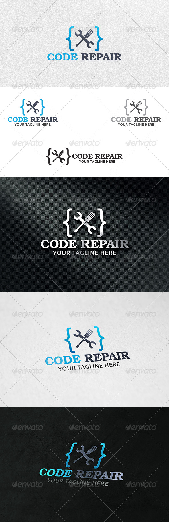 Code Repair - Logo Template, Logo Templates | GraphicRiver