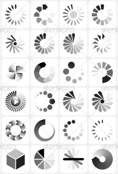 Load Indicators Set, Vectors | GraphicRiver