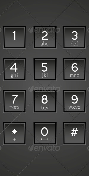Phone Keypad Background, Vectors | GraphicRiver