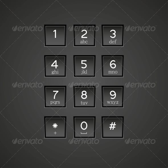 Phone Keypad Background, Vectors | GraphicRiver