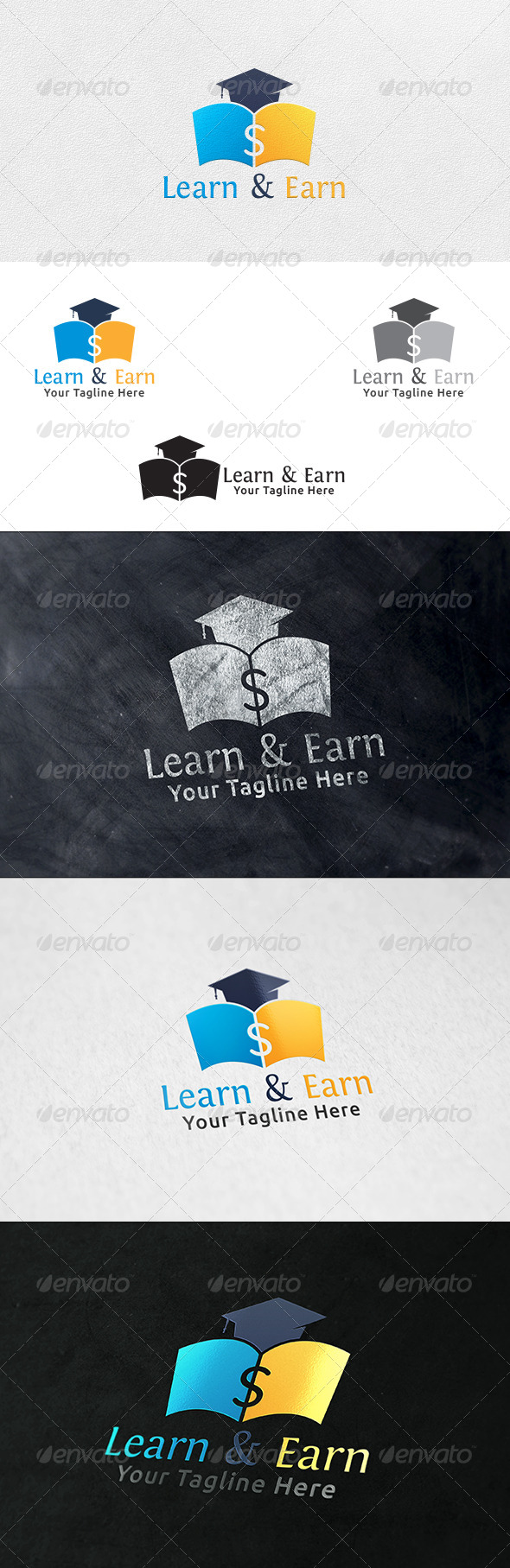 Learn and Earn - Logo Template, Logo Templates | GraphicRiver