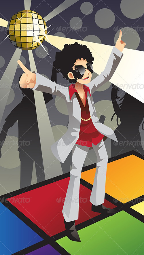 Disco Man, Vectors | GraphicRiver
