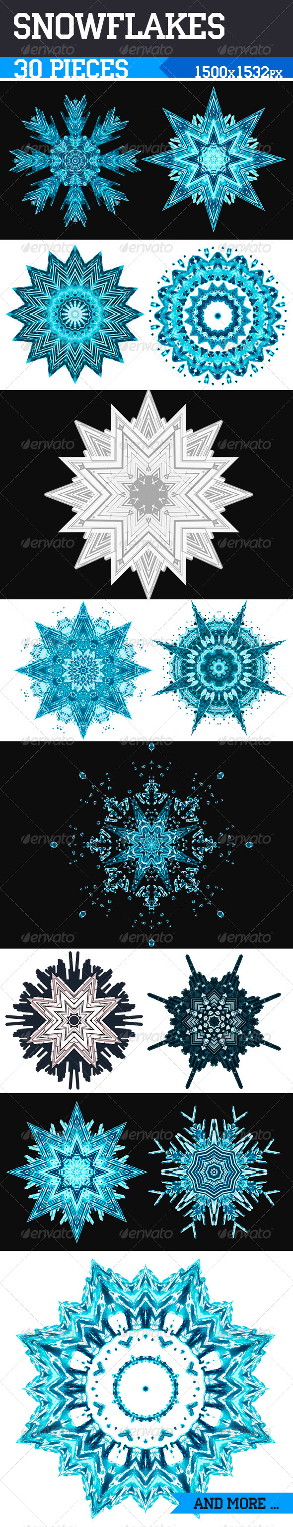 Snowflakes, Graphics | GraphicRiver