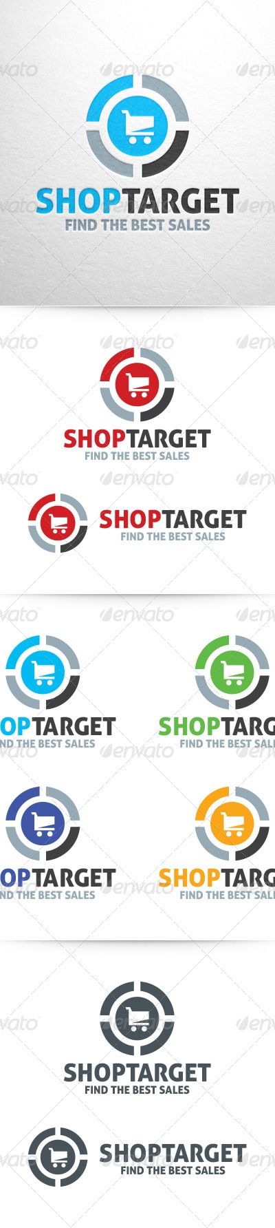 Shop Target Logo Template, Logo Templates | GraphicRiver