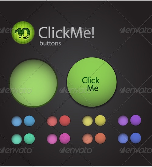 Vector original buttons, Vectors | GraphicRiver
