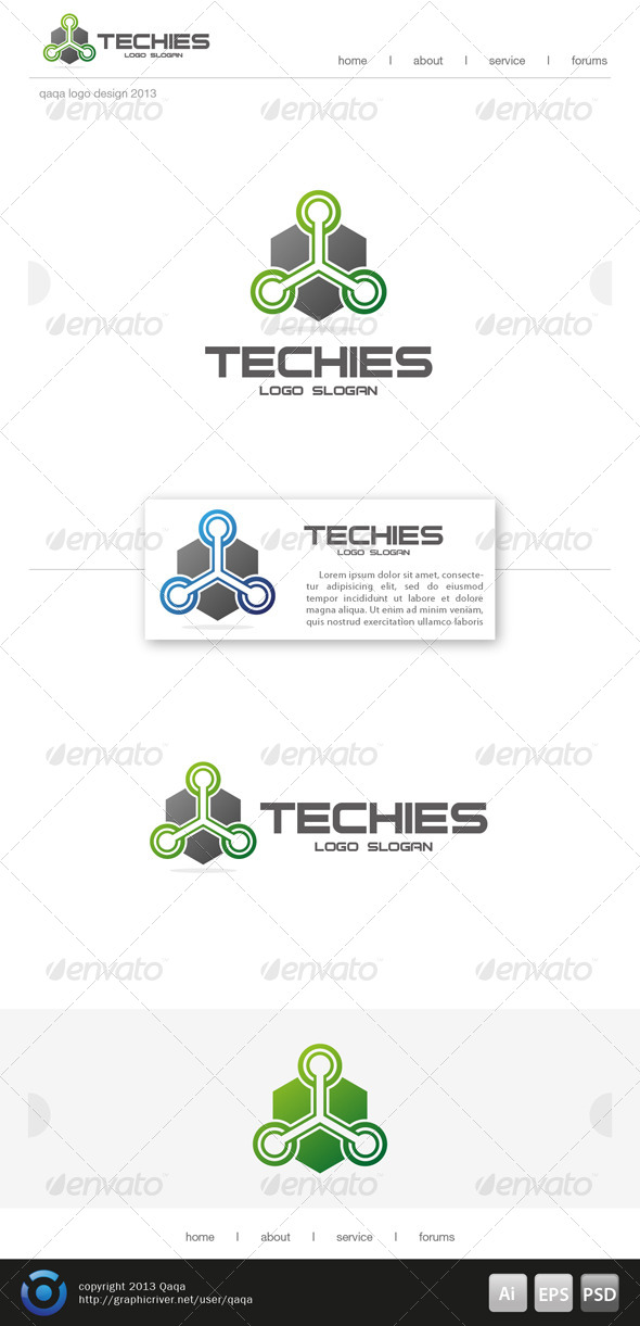 Techies Logo, Logo Templates | GraphicRiver
