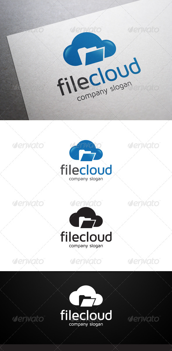 File Cloud Logo, Logo Templates | GraphicRiver