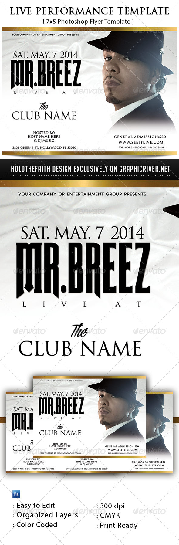 Live Performance Flyer, Print Templates | GraphicRiver