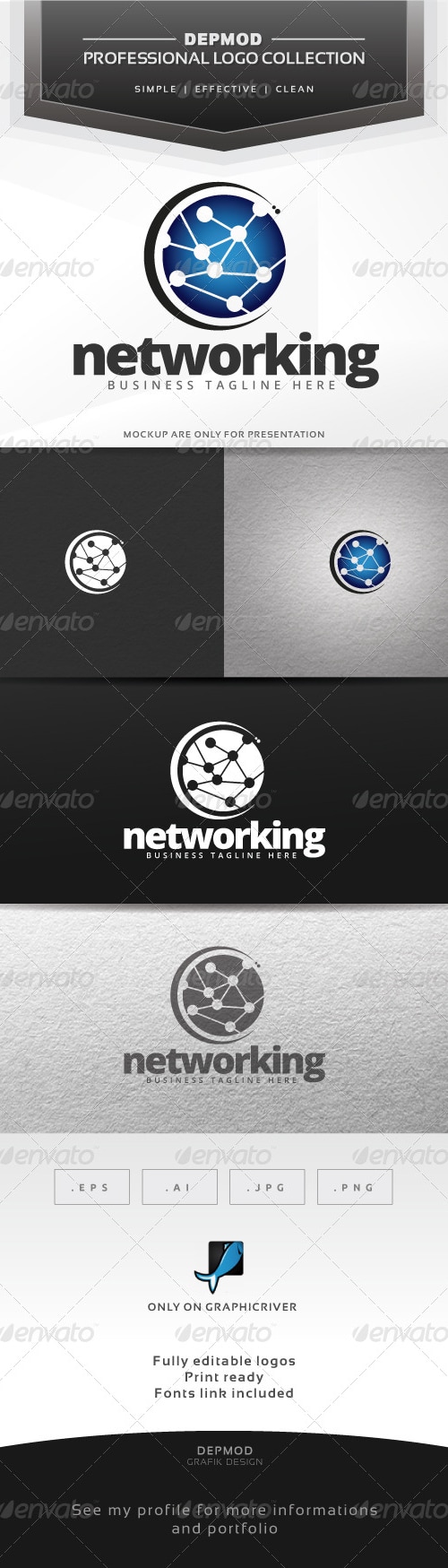 Networking Logo, Logo Templates | GraphicRiver