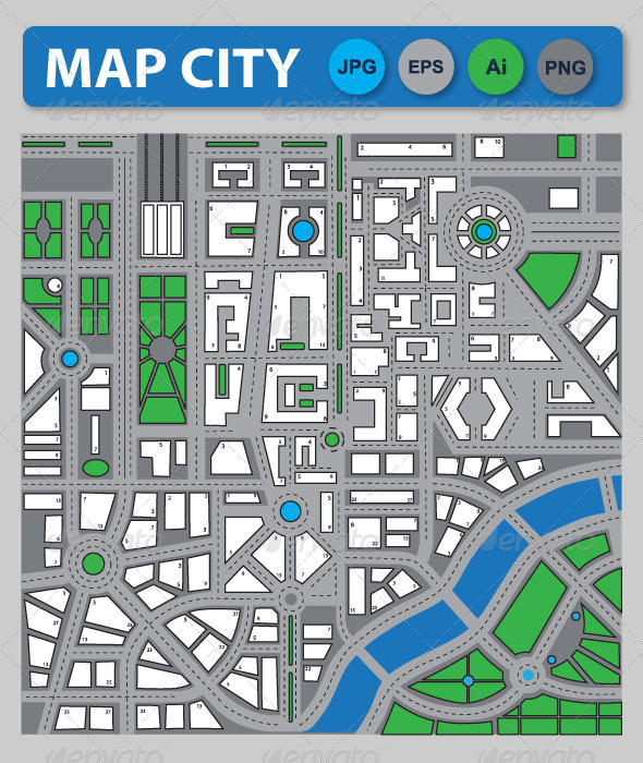 City Map, Vectors | GraphicRiver