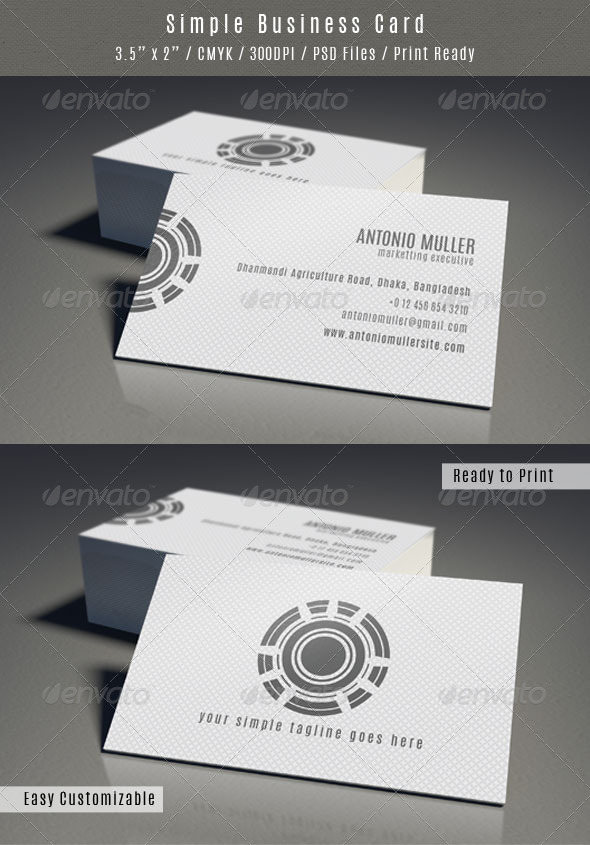 Clean Pattern Business Card, Print Templates | GraphicRiver