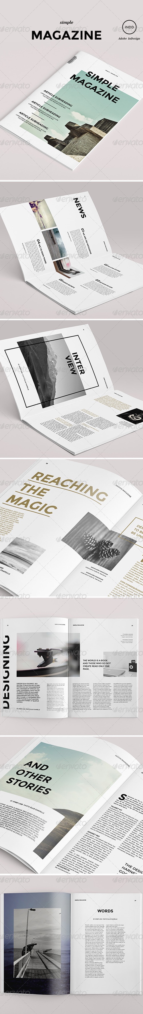 Simple Magazine, Print Templates | GraphicRiver