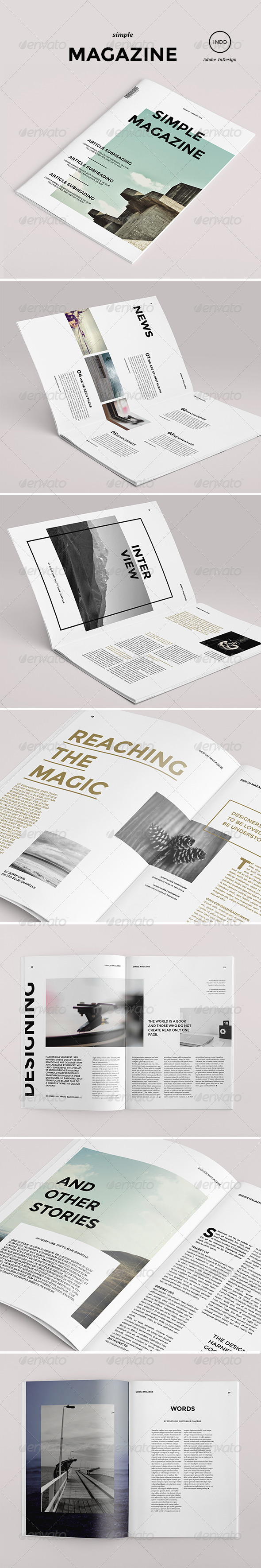 Simple Magazine, Print Templates | GraphicRiver