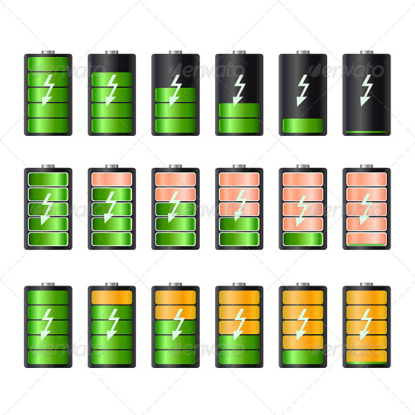 Battery, Vectors | GraphicRiver