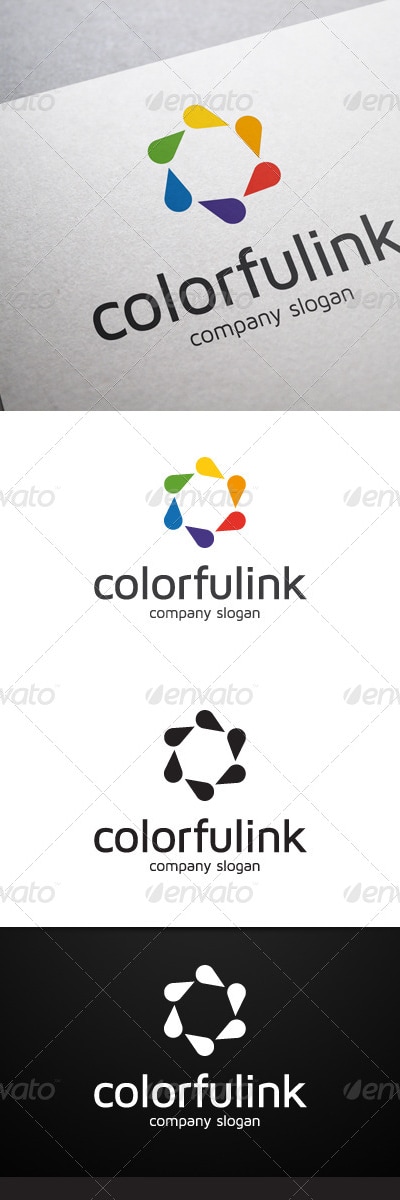 Colorful Ink Logo, Logo Templates | GraphicRiver
